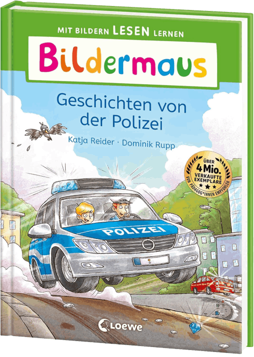 Bildermaus - Geschichten von der Polizei: Mit Bildern lesen lernen - Ideal für die Vorschule und Leseanfänger ab 5 Jahren - Mit Leselernschrift ABeZeh